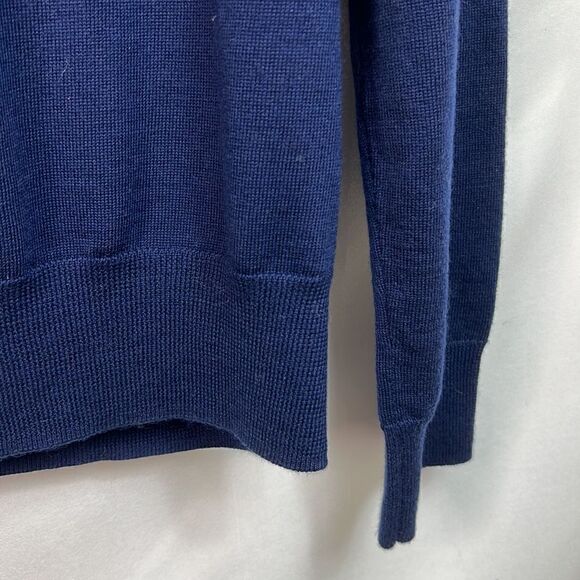 Polo Ralph Lauren Golf Navy Blue Wool MenuButton Pullover sweater NWT size XL - Picture 9 of 12
